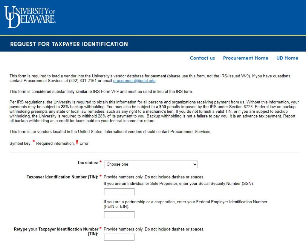 Why Would a Vendor Request a W9 Form?